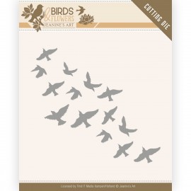 Dies - Jeanine's Art - Birds and Flowers - Flock of Birds