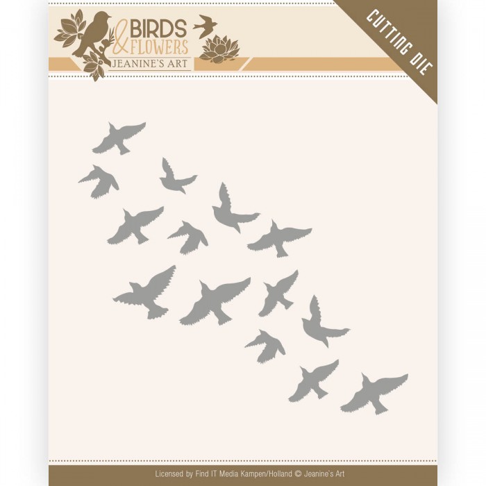 Dies - Jeanine's Art - Birds and Flowers - Flock of Birds