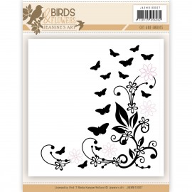 Birds and Flowers - Cut & Embossing Folder - Jeanine's Art