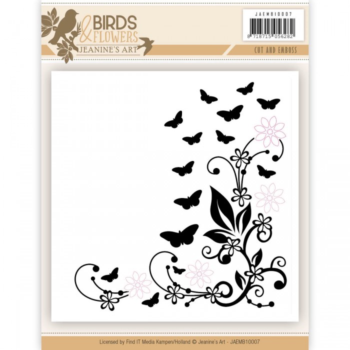 Birds and Flowers - Cut & Embossing Folder - Jeanine's Art