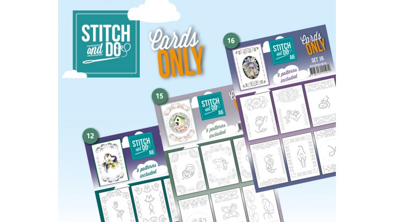 Yay, ze zijn er weer: A6 Cards Only A6 Nr. 12, 15 en 16 van Stitch and Do