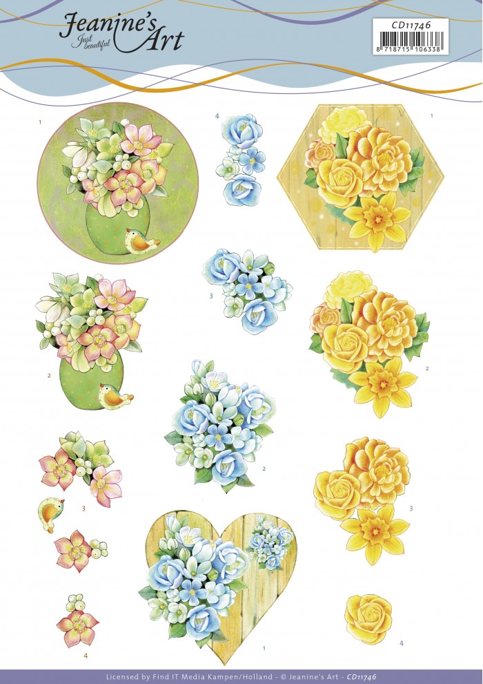 3D Cutting Sheets - Jeanine's Art - Summer Flowers