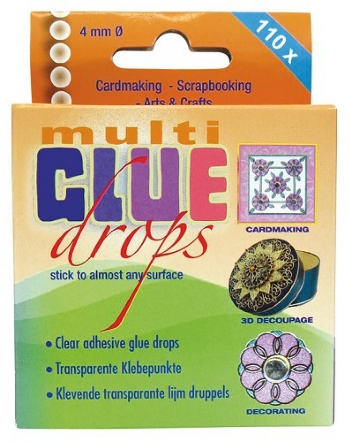 Multi glue drops 4 mm (10 pcs.) oute rbox