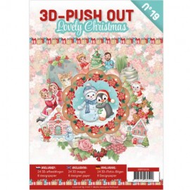 Nr. 19 3D Push-Out Book Lovely Christmas van Jeanine's Art