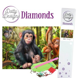 Dotty Designs Diamonds - Monkeys