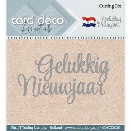 Gelukkig Nieuwjaar Cutting Dies by Card Deco Essentials