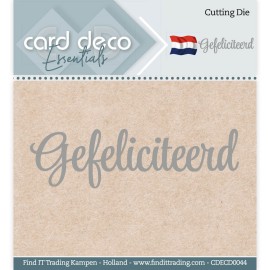 Gefeliciteerd  - Cutting Dies - Card Deco Essentials