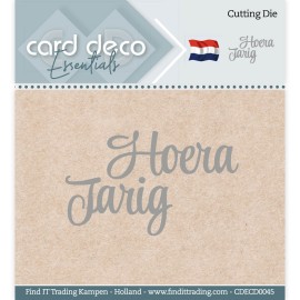 Hoera Jarig  - Cutting Dies - Card Deco Essentials