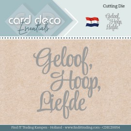 Geloof, Hoop, Liefde - Cutting Dies by Card Deco Essentials