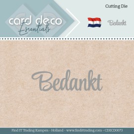 Card Deco Essentials - Dies - Bedankt