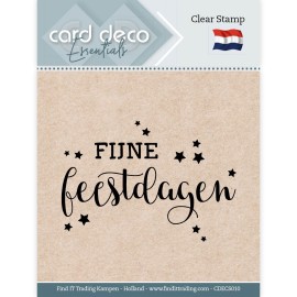 Card Deco Essentials - Clear Stamps - Fijne Feestdagen