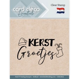 Kerst Groetjes Clear Stamps by Card Deco Essentials 