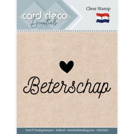 Beterschap - Clear Stamps - Card Deco Essentials