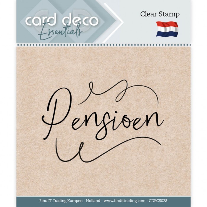Pensioen Clear Stamps by Card Deco Essentials