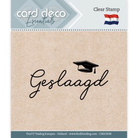 Geslaagd - Clear Stamps