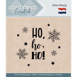 Card Deco Essentials - Clear Stamps - Ho, ho, ho