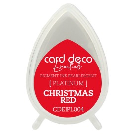 Card Deco Essentials Pigment Ink Pearlescent Christmas Red