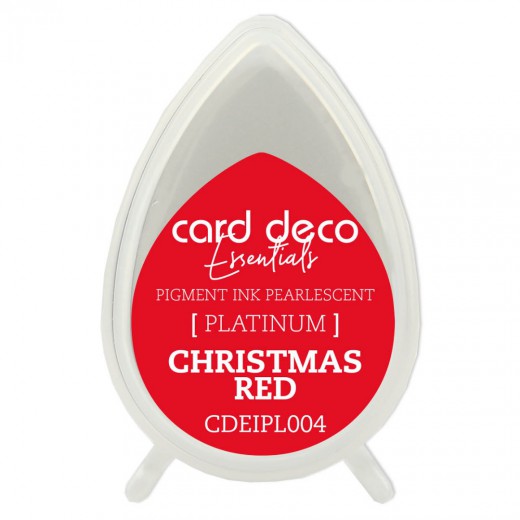 Card Deco Essentials Pigment Ink Pearlescent Christmas Red 
