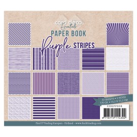 Card Deco Essentials - Paperbook - Purple Stripes