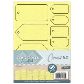 Card Deco Essentials - Tags - Cream