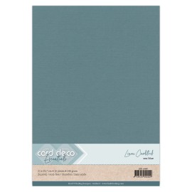 Linen Cardstock - A4 - Sea Blue