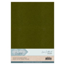 A4 Pine Green Linen Cardstock