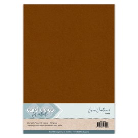 A4 Brown Linen Cardstock