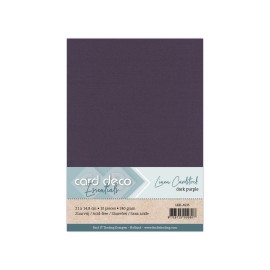 Linen Cardstock - A5 - Dark Purple