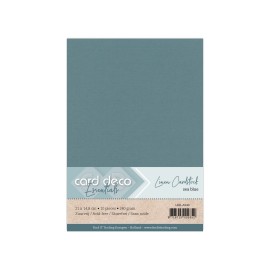 Linen Cardstock - A5 - Sea Blue