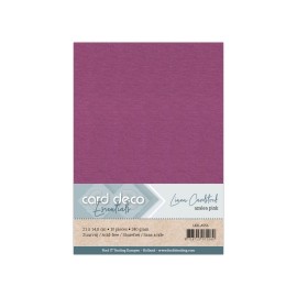 A5 Azalea Pink Linen Cardstock