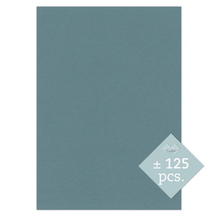 Linen Cardstock - A4 - Sea Blue - 125
