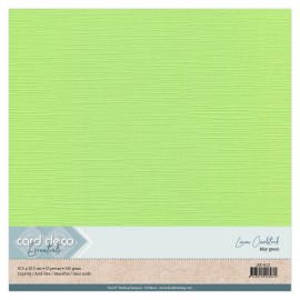 Scrap May Green Linen Cardstock 
