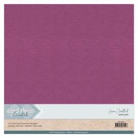 Scrap Azalea Pink Linen Cardstock