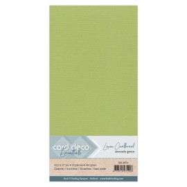 Square Avocado Green Linen Cardstock