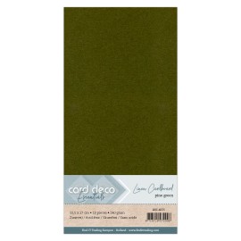 Square Pine Green Linen Cardstock