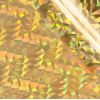 Goud (Iriserend driehoekenpatroon) - Hittegeactiveerde Folie 