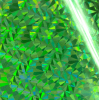 Groen - Hittegeactiveerde Folie (Iriserende driehoeken)