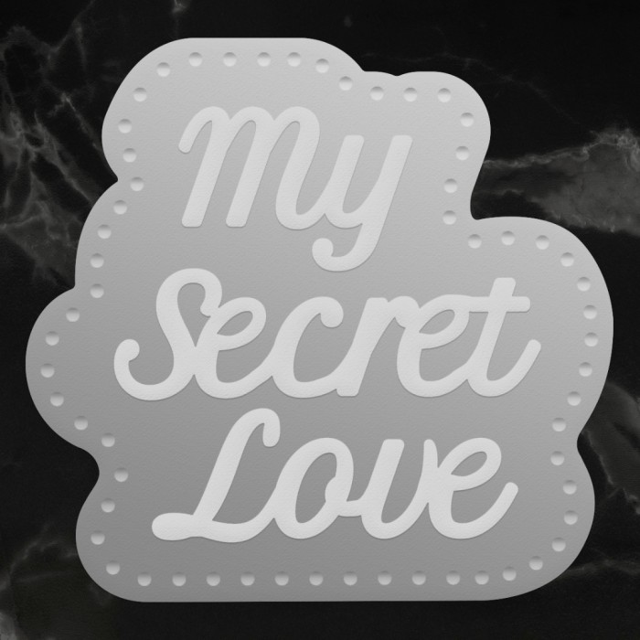 My Secret Love Sentiment  Mini Die Set (2pc) 