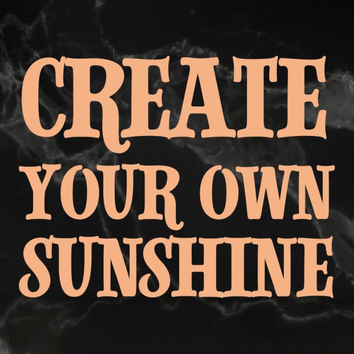 Create Your Sunshine Sentiment Mini Stamp (1pc) 