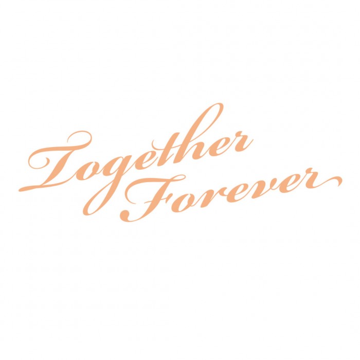 Together Forever Sentiment  Mini Stamp (1pc)