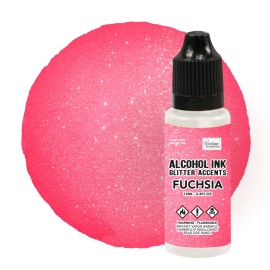 Fuchsia - Alcohol Ink Glitter Accents - 12mL | 0.4fl oz