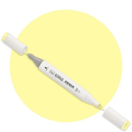 Bright Yellow Twin Tip Alcohol Ink Marker