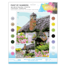 Paint By Numbers - Cottage Core - 14 colours, 3 brushes