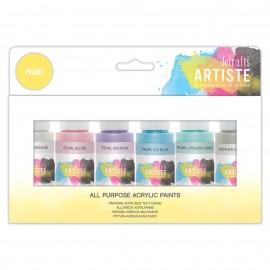 Artiste Acrylic Pack 6x59ml - Pearlescent
