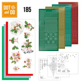Nr. 185 Dot and Do Pink Christmas Flowers by Jeanine's Art