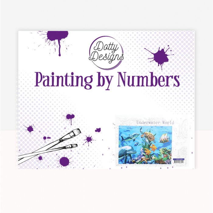 Underwater World Painting by Numbers by Dotty Designs 