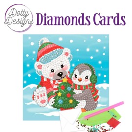 Christmas Bear Diamonds Cards by Dotty Designs