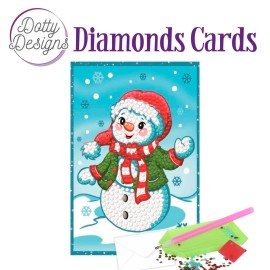 Happy Snowman Diamonds Cards by Dotty Designs
