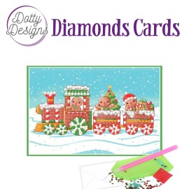 Christmas Train Diamonds Cards by Dotty Designs