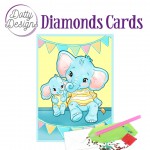 Elephants -  Diamond Cards by Dotty Designs